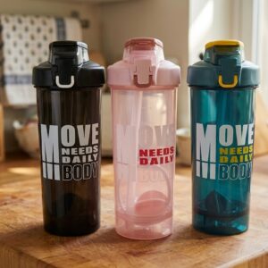 AR3441 ( Move Needs Daily Body Protein Shaker Bottle with Mixing Ball & Straw ) PcsCtn80