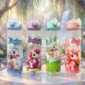 AR3465  ( Unicorn Dream Straw Water Bottle ) ( PcsCtn.100 )