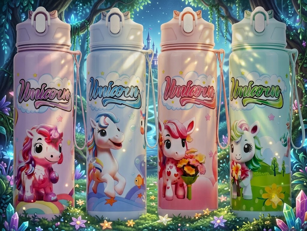 AR3490 ( Unicorn Magic Kids Sipper Bottle ) ( PcsCtn.100 )