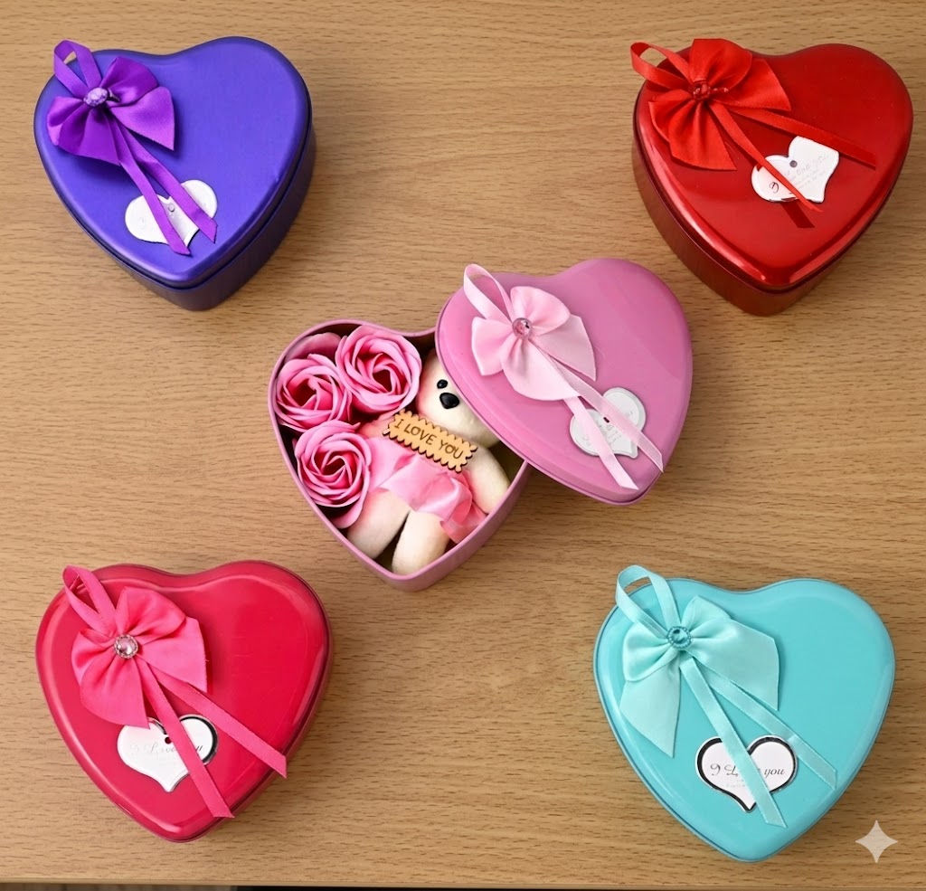 AR9163 ( Heart-Shaped Teddy Rose Gift Box ) ( PcsCtn.200 )