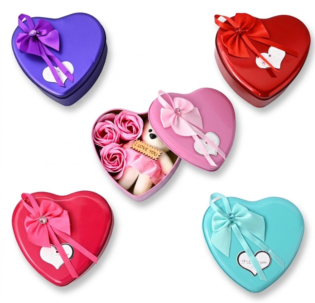 AR9163 ( Heart-Shaped Teddy Rose Gift Box ) ( PcsCtn.200 ) - Image 2