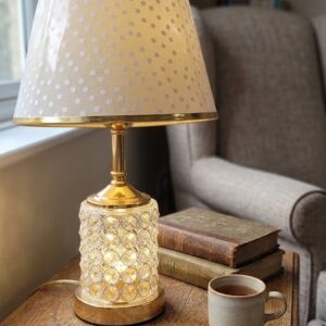 YS1622 ( Crystal Radiance Polka Dot Table Lamp ) (  PcsCtn.24 )
