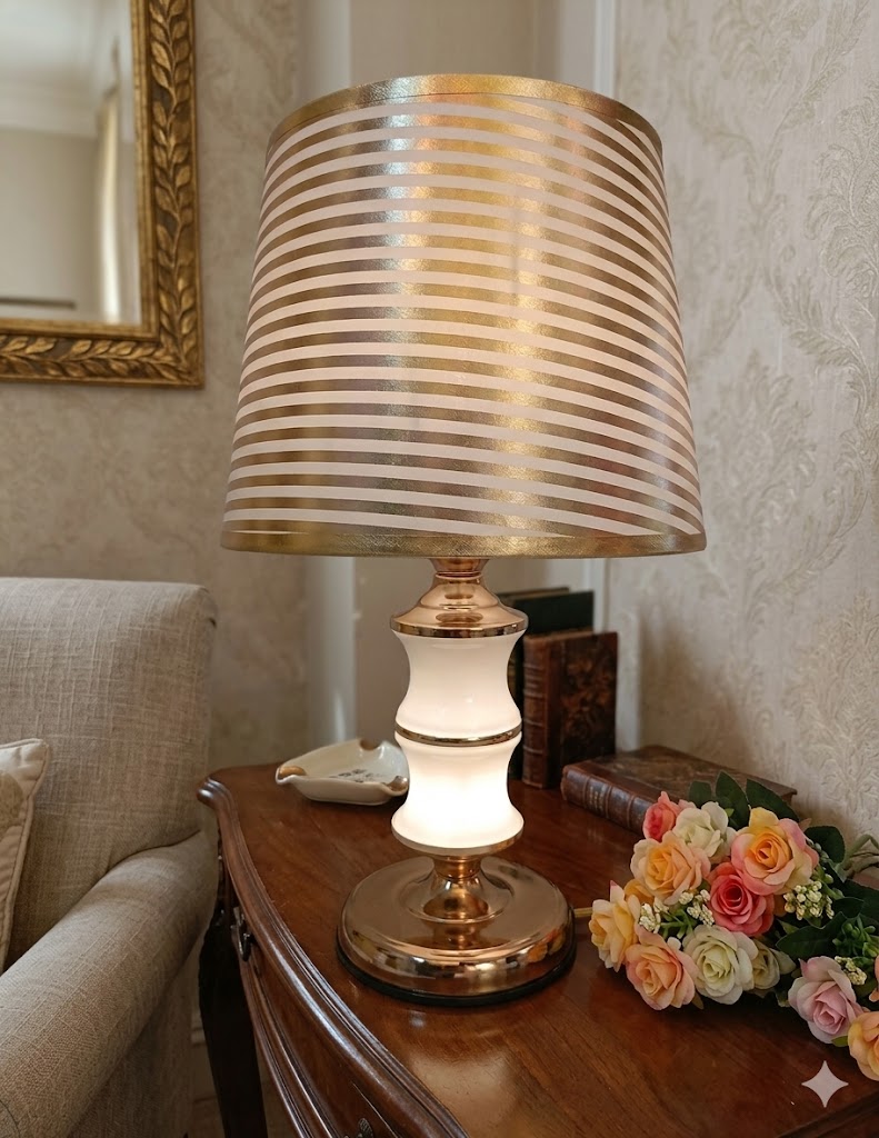YS1624 ( Golden Glow Striped Table Lamp ) ( PcsCtn.24 )