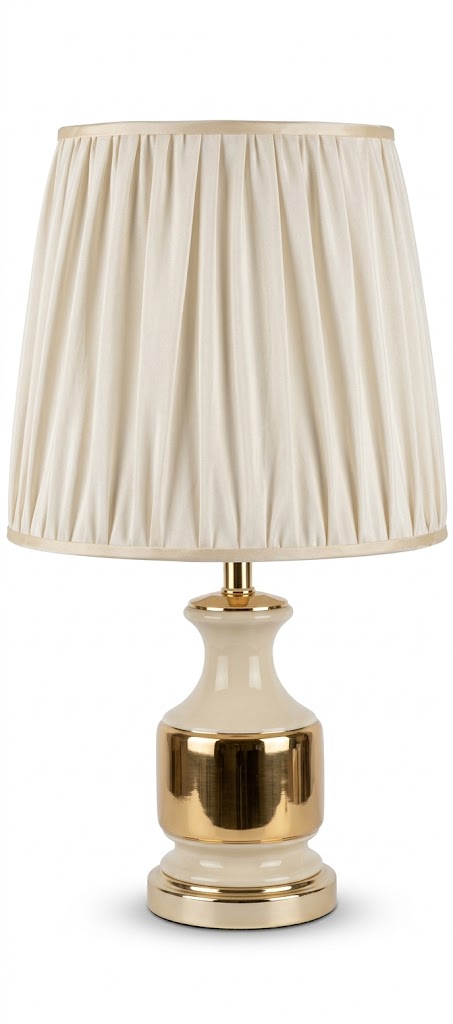 YS1625 ( Elegant Cream and Gold Table Lamp ) ( PcsCtn.24 ) - Image 2