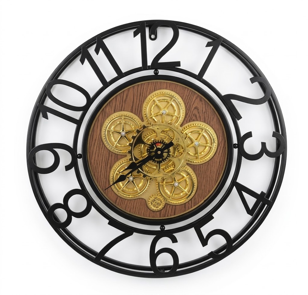 YS1660 ( Vintage GearWorks Industrial Metal Wall Clock ) (PcsCtn.10) - Image 2