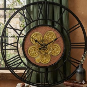 YS1663 ( Imperial Roman Gear Metal Wall Clock) ( PcsCtn.5 )