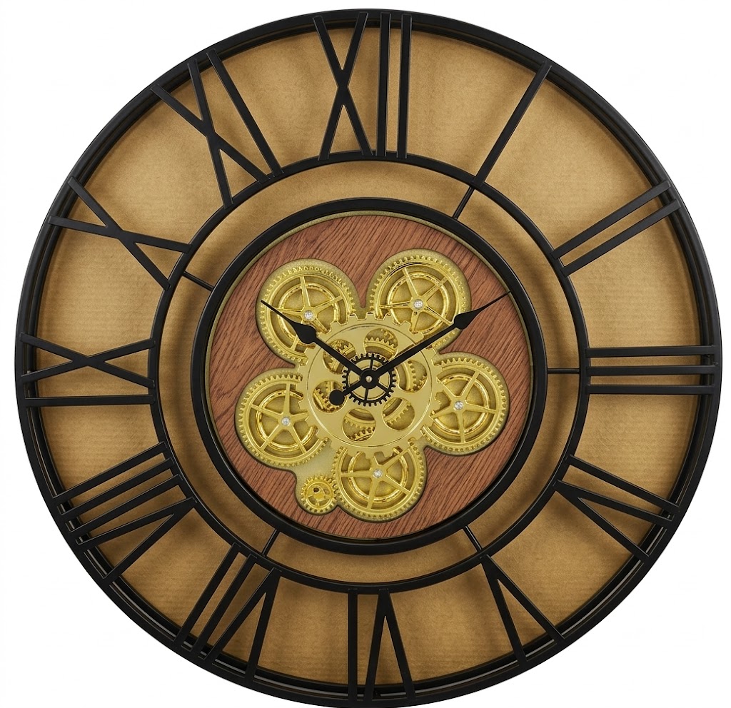 YS1663 ( Imperial Roman Gear Metal Wall Clock) ( PcsCtn.5 ) - Image 2