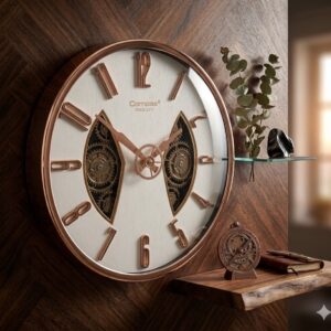 YS1667 ( Luxury Rose Gold Gear Design Wall Clock ) ( PcsCtn.10 )