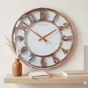 YS1668 ( Modern Rose Gold Open Frame Wall Clock ) ( PcsCtn.10 )