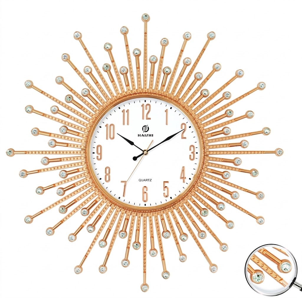 YS1671 ( Premium Crystal Sunburst Wall Clock ) ( PCsCtn.12 ) - Image 2