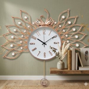 YS1673 ( Royal Swan Crystal Decorative Wall Clock ) ( PcsCtn.10 )