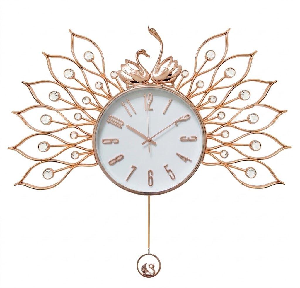 YS1673 ( Royal Swan Crystal Decorative Wall Clock ) ( PcsCtn.10 ) - Image 2