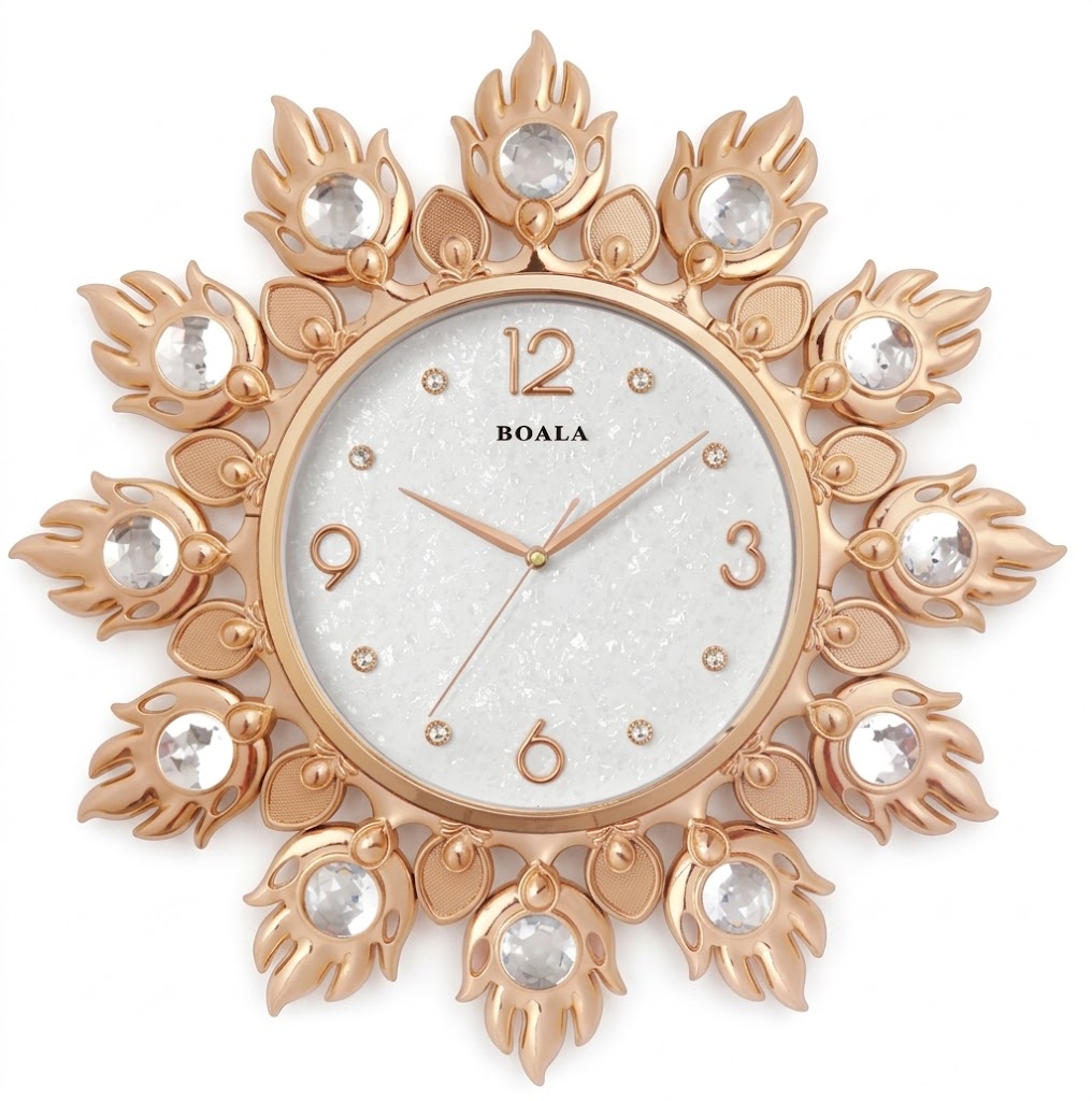 YS1674 ( Royal Crystal Bloom Decorative Wall Clock ) ( PCsCtn.12 ) - Image 2