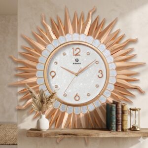 YS1677 ( Royal Sunburst Crystal Wall Clock ) (  PcsCtn.12 )