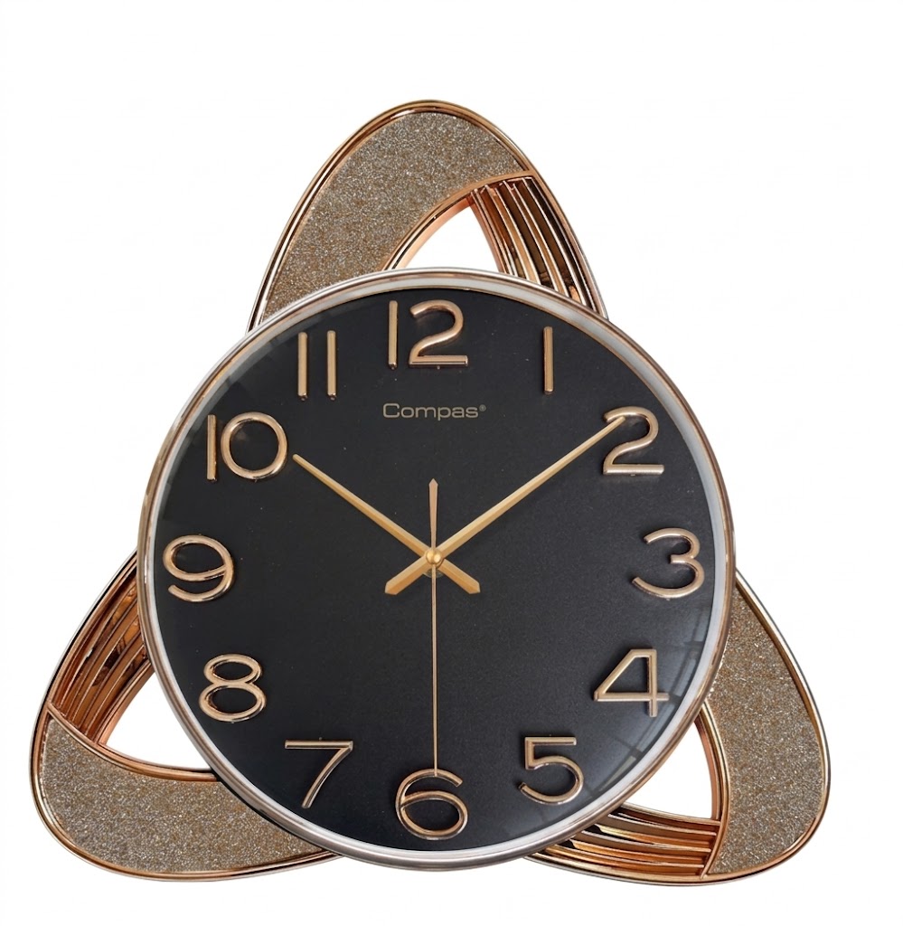 YS1678 ( Modern Geometric Rose Gold Wall Clock ) ( PCsCtn.10 ) - Image 2