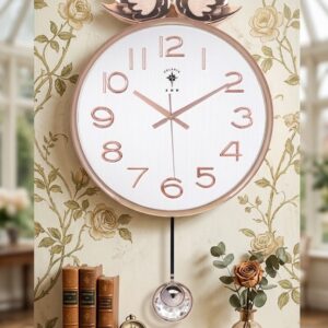 YS1679 ( Elegant Swan Pendulum Wall Clock ) ( PcsCtn.10 )