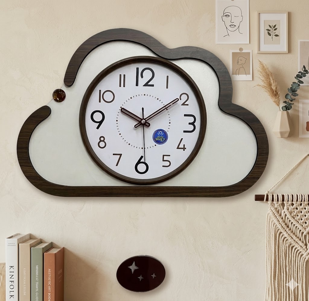 YS1683 ( Cloud-Shaped Pendulum Wall Clock ) ( PcsCtn.10 )