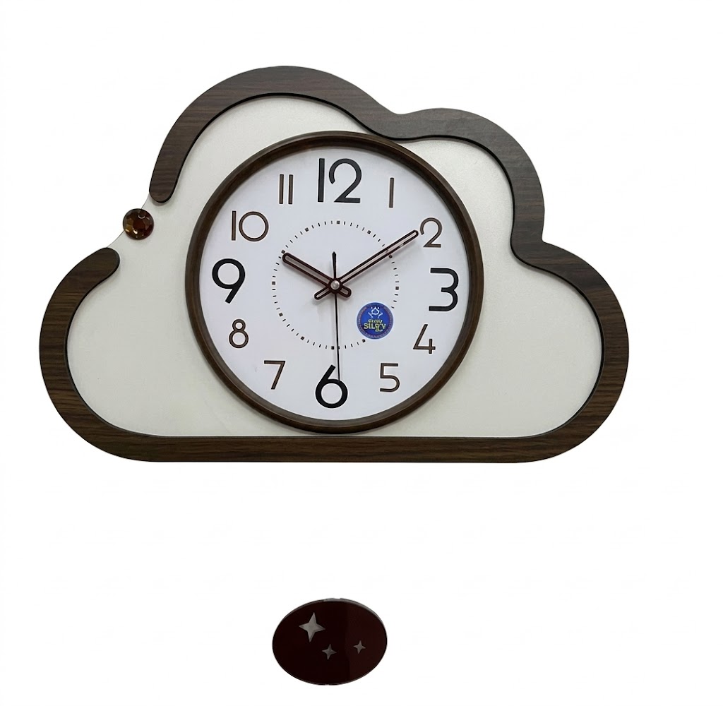 YS1683 ( Cloud-Shaped Pendulum Wall Clock ) ( PcsCtn.10 ) - Image 2
