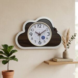 YS1684 ( Modern Cloud-Shaped Wooden Wall Clock ) ( PcsCtn.10 )