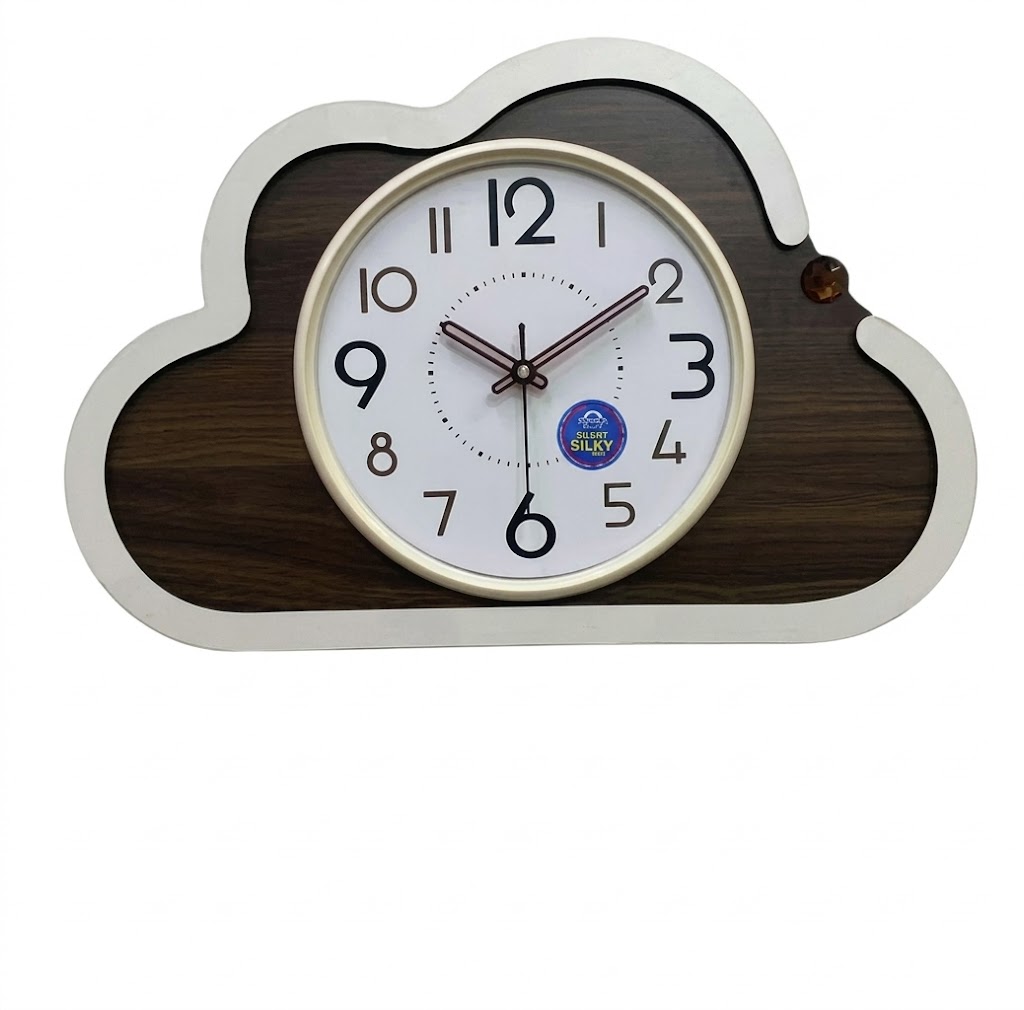 YS1684 ( Modern Cloud-Shaped Wooden Wall Clock ) ( PcsCtn.10 ) - Image 2
