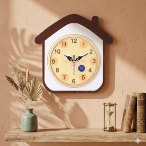 YS1685 ( Cute House-Shaped Silent Wall Clock ) ( PcsCtn.20 )