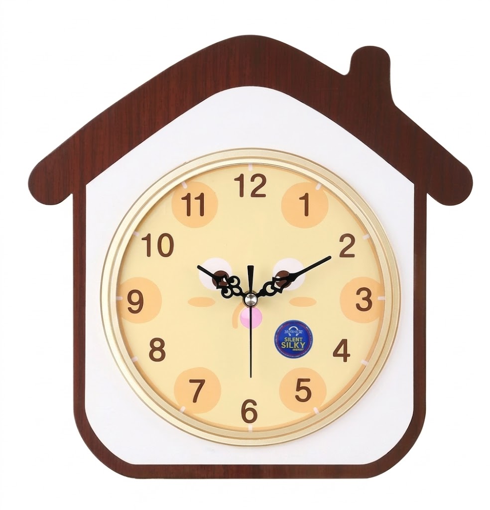YS1685 ( Cute House-Shaped Silent Wall Clock ) ( PcsCtn.20 ) - Image 2
