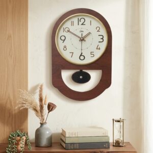 YS1689 ( Classic Wooden-Finish Pendulum Wall Clock ) ( PCsCtn.10 )