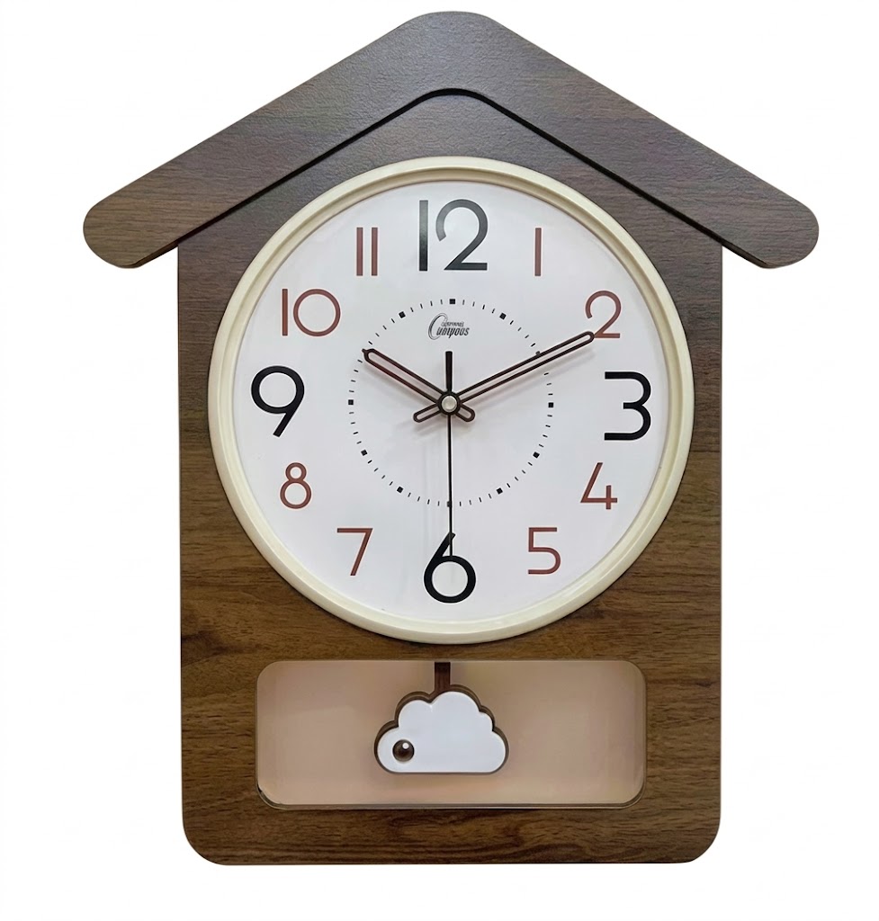 YS1691 ( House-Shaped Pendulum Wall Clock ) ( PcsCtn.10 ) - Image 2