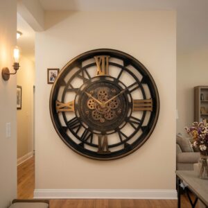 YS1741 ( Vintage Roman Gear Wall Clock ) ( PcsCtn.4 )