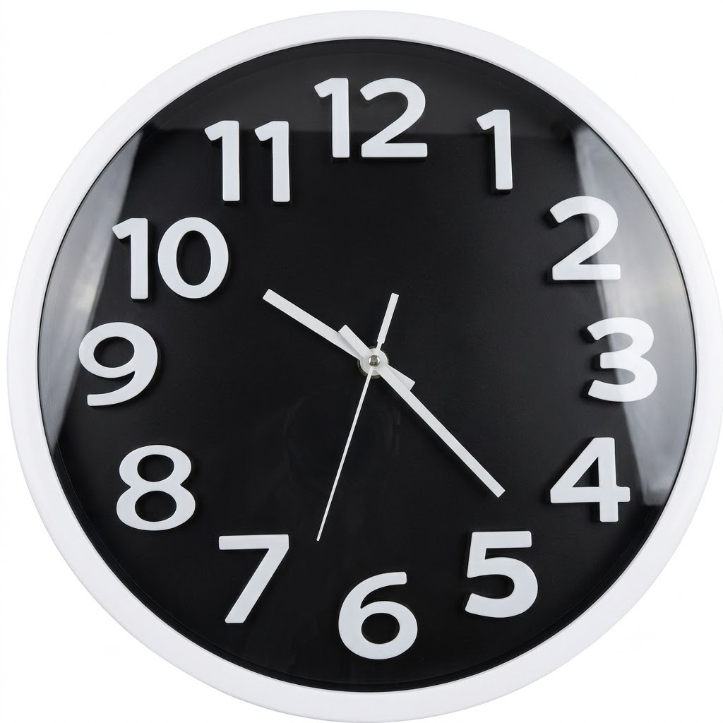 YS1746 ( Classic Contrast Round Wall Clock ) ( PcsCtn.12 ) - Image 2