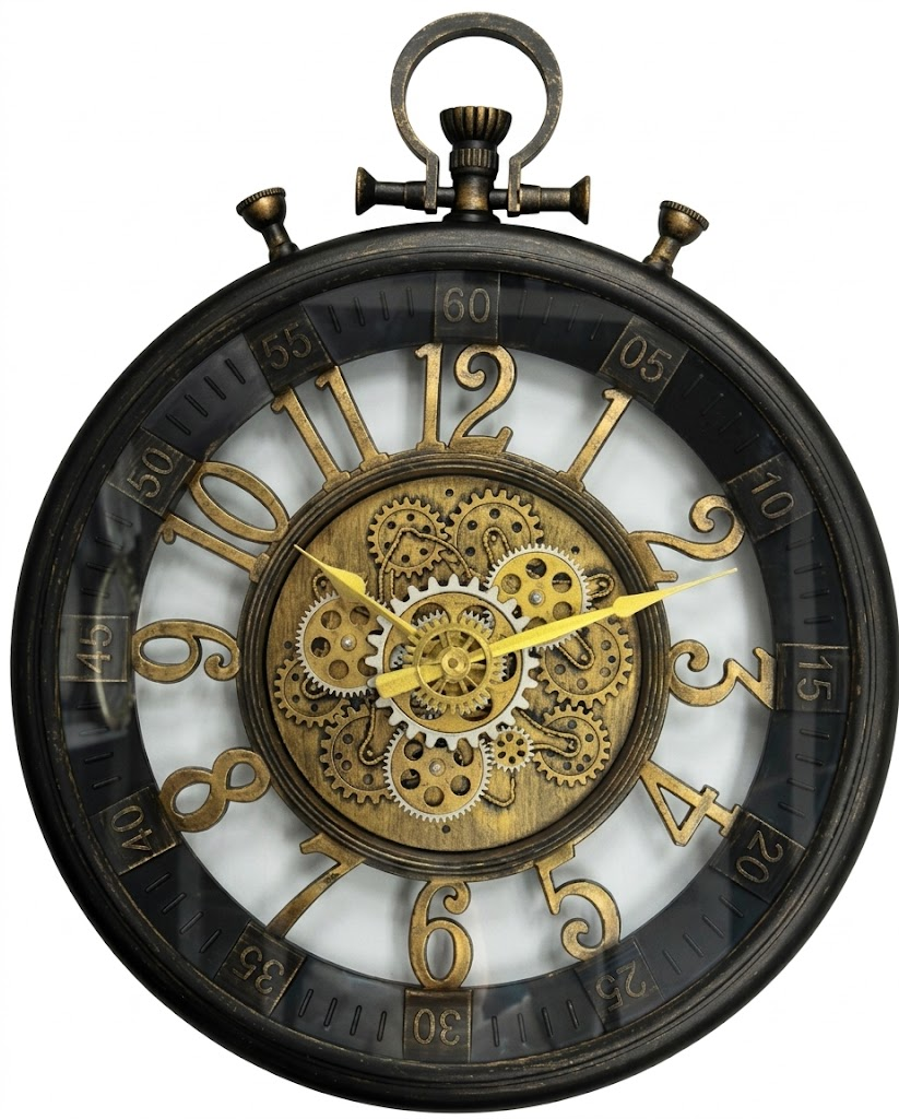 YS1757 ( Vintage Pocket Watch Gear Wall Clock ) ( PcsCTn.6 ) - Image 2