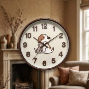 YS1758 ( Paws & Cuddles Kids Wall Clock ) ( PcsCtn.20 )