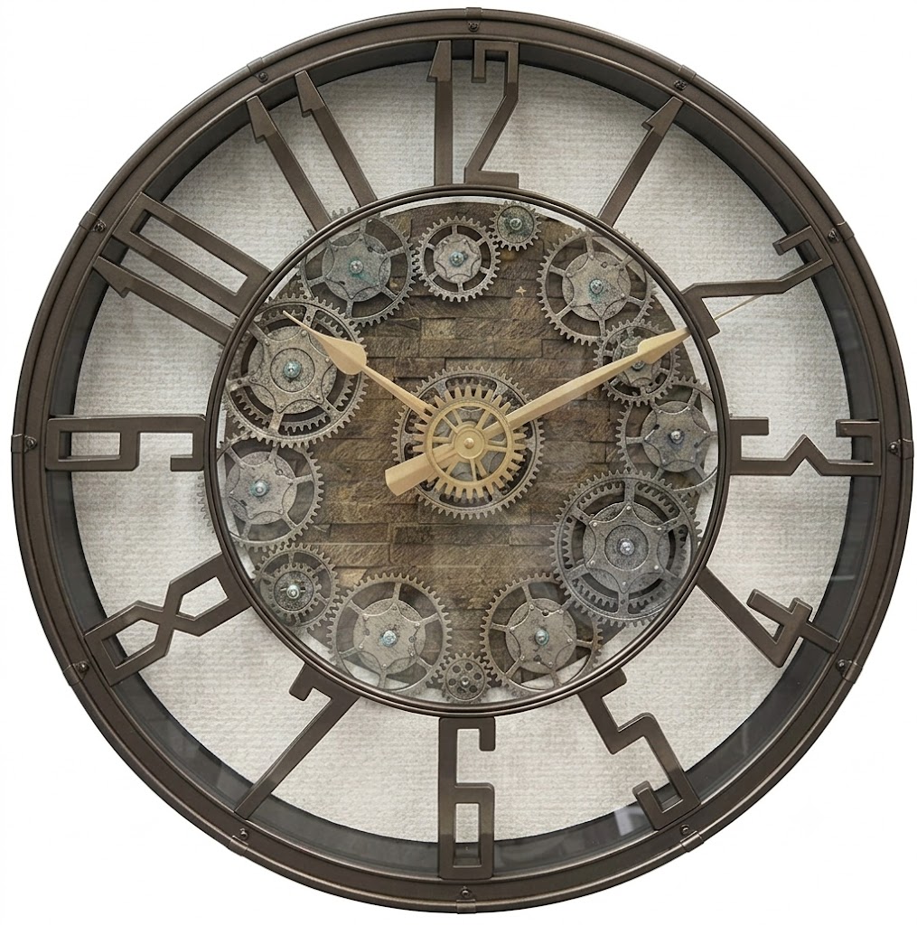 YS1759 ( Vintage Gearworks Industrial Wall Clock ) ( PcsCtn.8 ) - Image 2