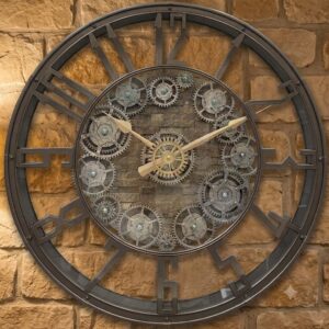 YS1759 ( Vintage Gearworks Industrial Wall Clock ) ( PcsCtn.8 )