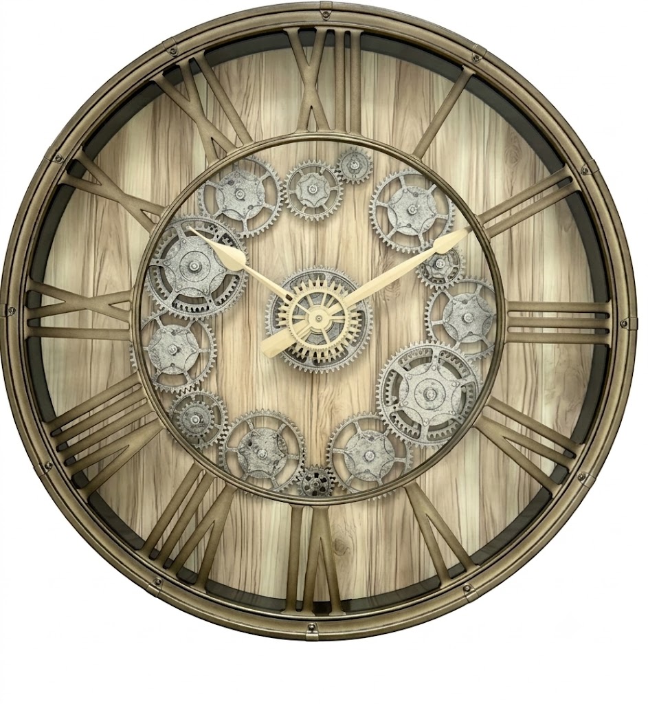 YS1760 ( Heritage Gear Roman Wall Clock ) ( PcsCtn.8 ) - Image 2