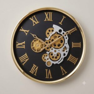 YS1768 ( Imperial Gear Roman Wall Clock ) ( PcsCtn.6 )