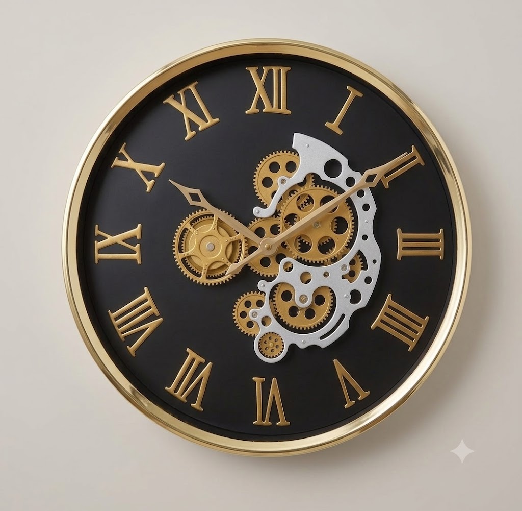YS1768 ( Imperial Gear Roman Wall Clock ) ( PcsCtn.6 )