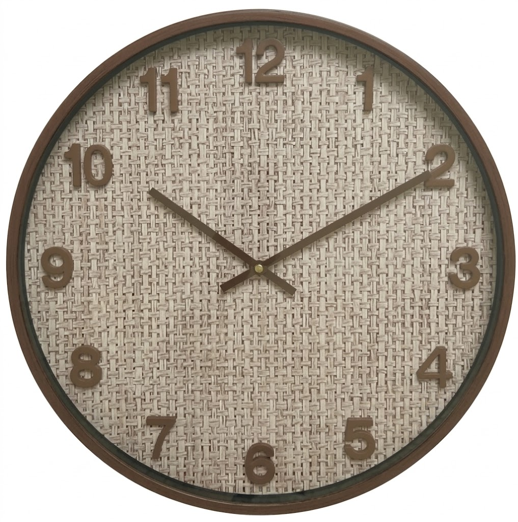 YS1769 ( Rustic Weave Round Wall Clock ) ( PcsCtn.10 ) - Image 2