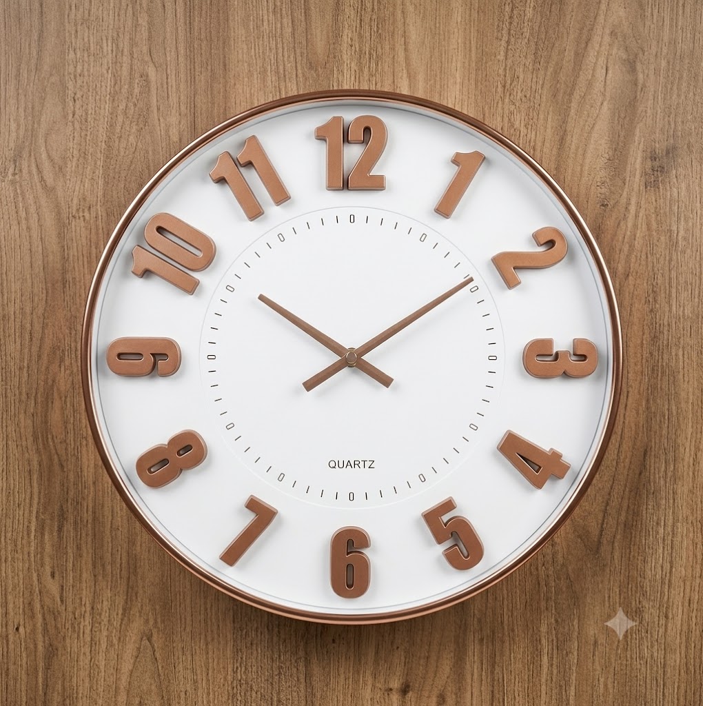 YS1770 ( Modern Rose Gold Minimalist Wall Clock ) PcsCtn.6