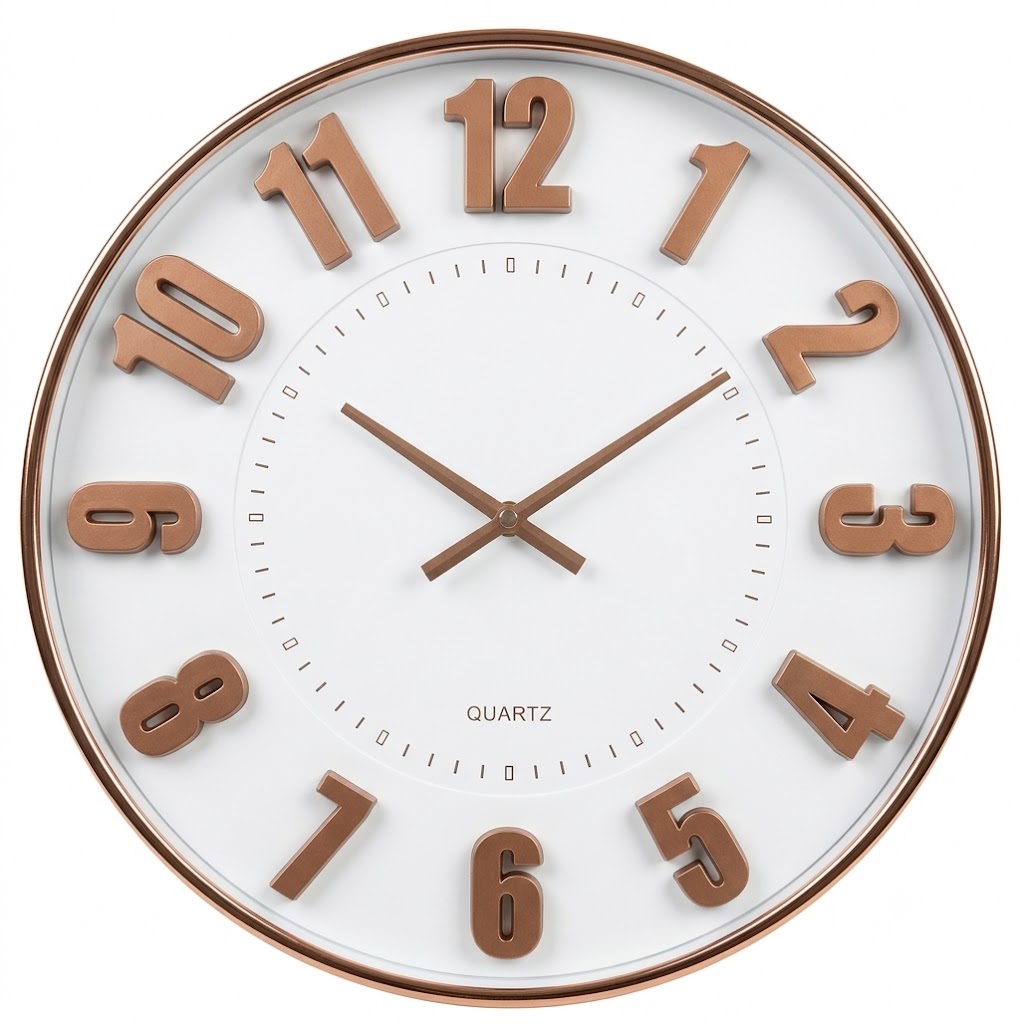 YS1770 ( Modern Rose Gold Minimalist Wall Clock ) PcsCtn.6 - Image 2
