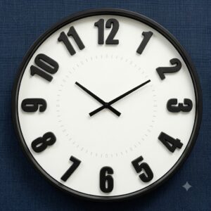 YS1771 ( Modern Black Minimalist Wall Clock ) ( PcsCtn.6 )