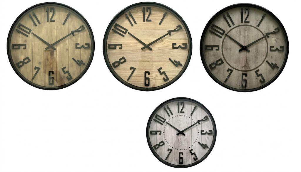 YS1775 ( Rustic Heritage Wood Wall Clock Collection ) ( PcsCtn.20 ) - Image 2