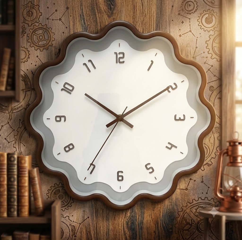 YS1783 ( Scallop Edge Modern Wall Clock ) ( PcsCtn.20 )