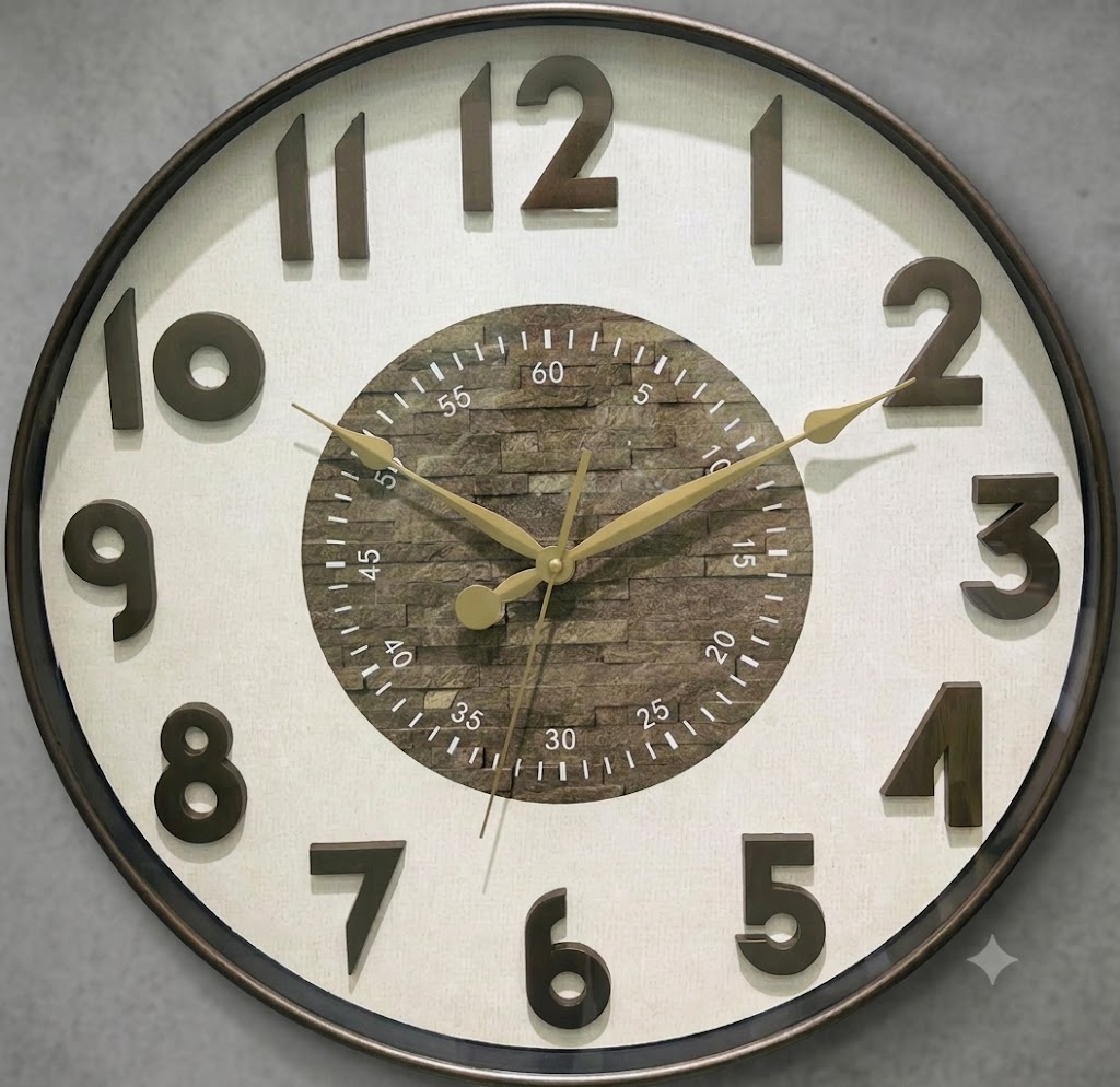 YS1786 ( Urban Stone Accent Wall Clock ) ( PcsCtn8 )