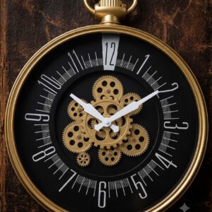 YS1787 ( Imperial Pocket Gear Wall Clock ) ( PcsCtn.10 )