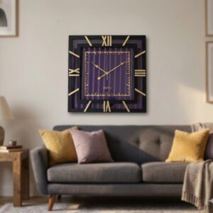 YS1800 ( Imperial Square Black & Gold Wall Clock ) ( PcsCtn.12 )