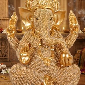 YS1837 ( Luxury Crystal Beaded Lord Ganesha Idol ) ( PcsCtn.48 )