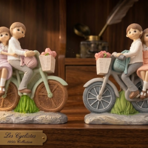 YS1843 ( Romantic Couple Bicycle Polyresin Showpiece ) ( PcsCtn.72 )