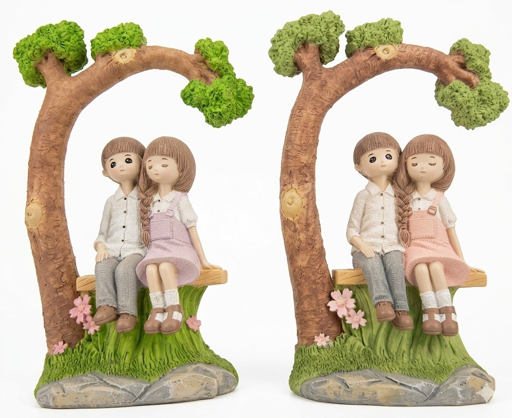 YS1845 ( Romantic Couple on Garden Bench Polyresin Showpiece ) ( PcsCtn.72 ) - Image 2