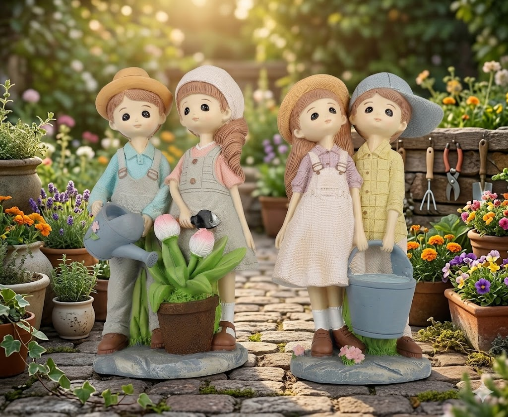 YS1846 ( Sweet Garden Friends Polyresin Figurine ) ( PcsCtn.72 )